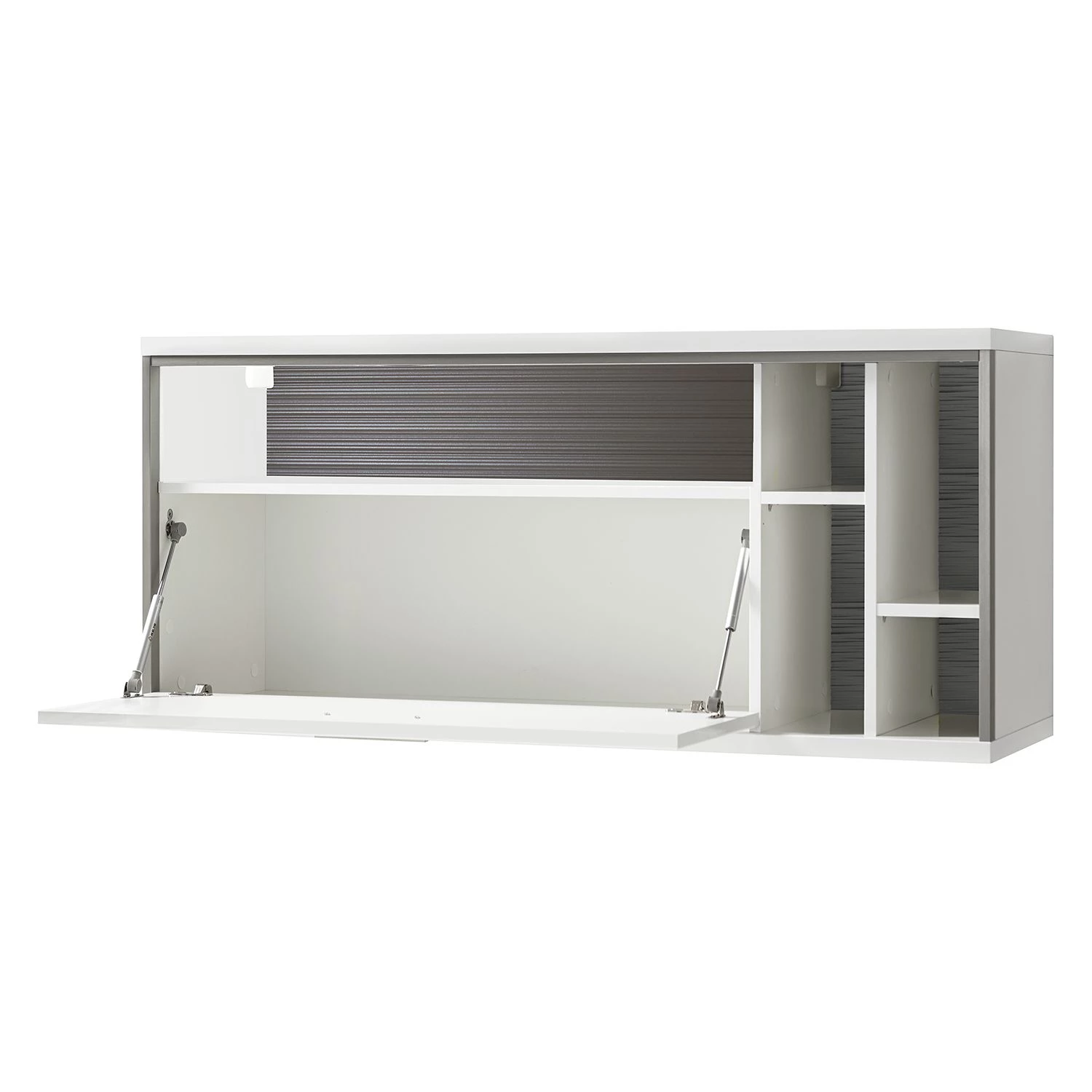 Loftscape Etagère suspendue Kushiro - Blanc brillant / Gris 5 Loftscape Etagère suspendue Kushiro - Blanc brillant / Gris – Image 3