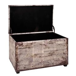 Home Design Coffre Rupert Vintage - Imitation cuir -Meubles de salon Soldes haku 20140213 612182