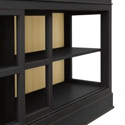Maison Belfort Buffet haut Azjana - Noir / Pin crème -Meubles de salon Soldes highboard azjana pinie teilmassiv 3394421