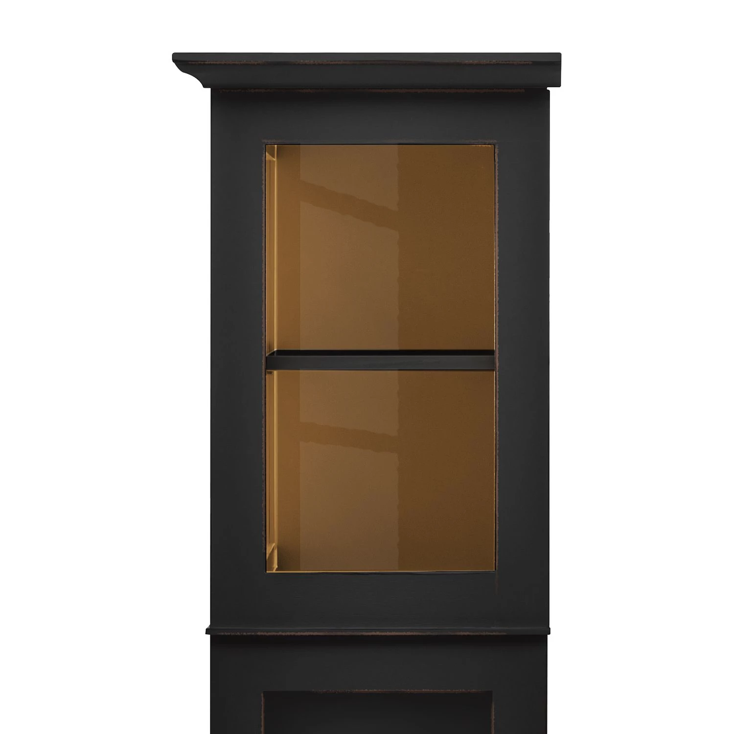 Maison Belfort Buffet haut Azjana - Noir / Pin couleur miel 9 Maison Belfort Buffet haut Azjana - Noir / Pin couleur miel – Image 7