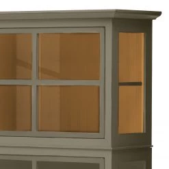 Maison Belfort Buffet haut Azjana - Granite / Pin couleur miel -Meubles de salon Soldes highboard azjana pinie teilmassiv 3394621