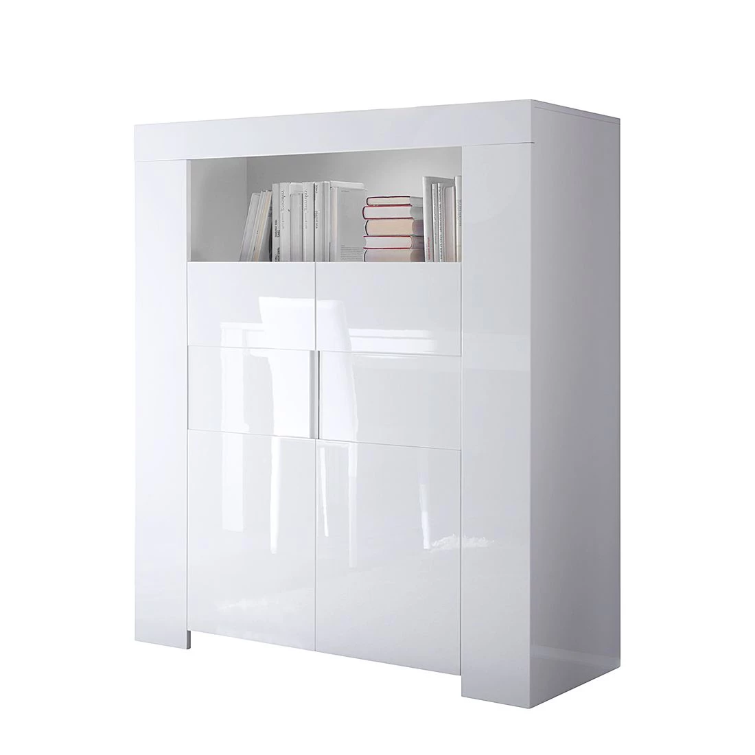 LC Spa Buffet Gladiolo - Blanc brillant / Blanc - Avec éclairage 3 LC Spa Buffet Gladiolo - Blanc brillant / Blanc - Avec éclairage