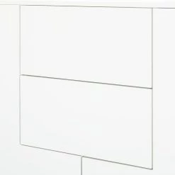 Mørteens Buffet haut Lindholm I - Partiellement en chêne massif - Blanc -Meubles de salon Soldes highboard lindholm weiss matt eiche massiv 333575