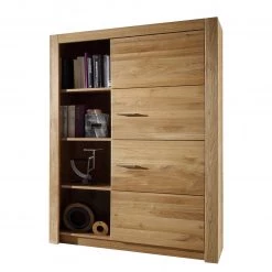 Naturoo Ensemble de meubles Floriano III (4 él.) - Chêne à nœuds / Imitation chêne à nœuds -Meubles de salon Soldes hochkommode floriano inkl beleuchtung asteiche asteiche dekor 4933768