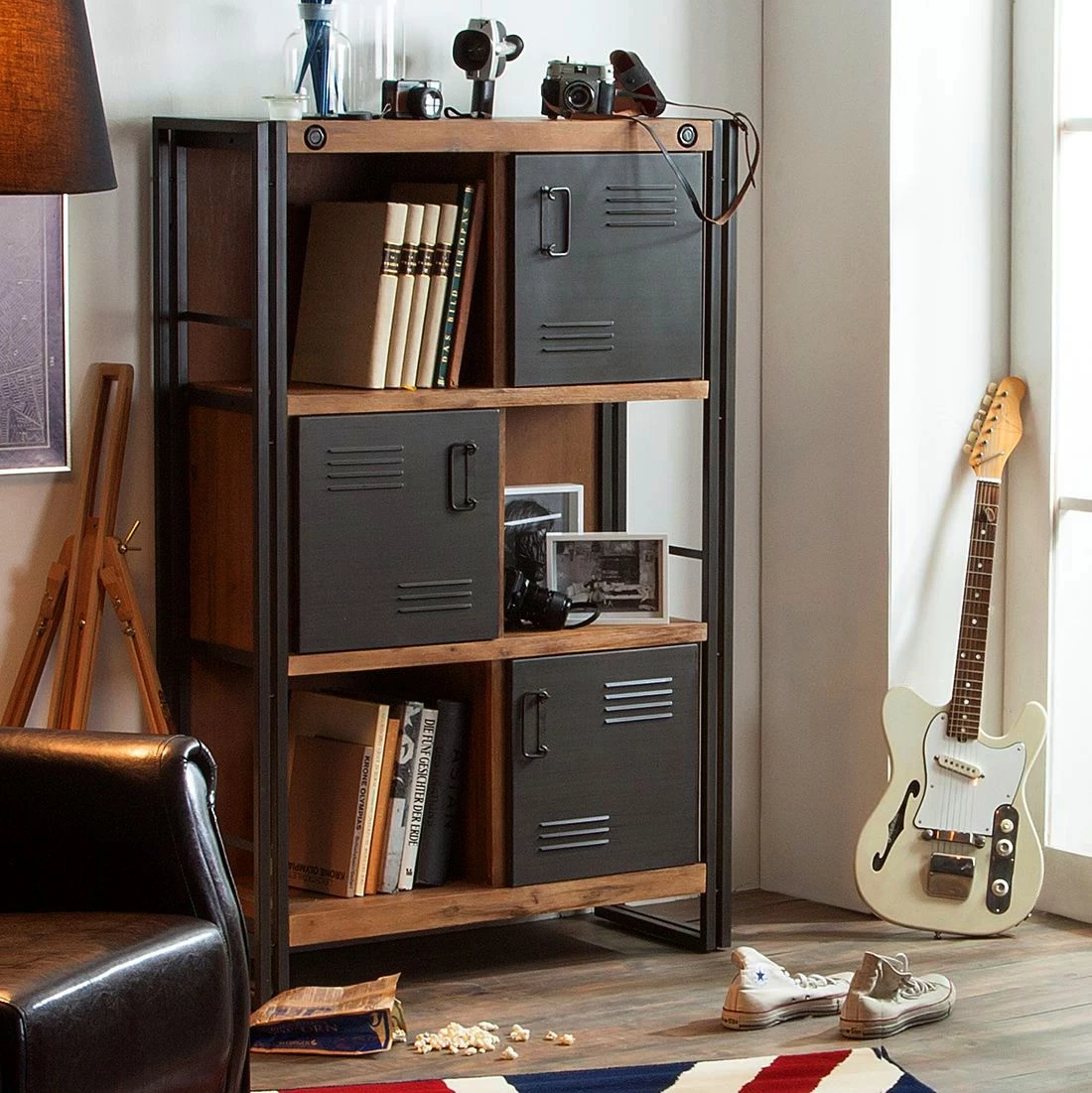 Ars manufacti Commode haute Manchester - Acacia massif / Métal 7 Ars manufacti Commode haute Manchester - Acacia massif / Métal – Image 5