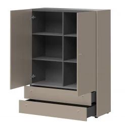 Germania Commode haute Monteo II -Meubles de salon Soldes hochkommode monteo steingrau 4943824