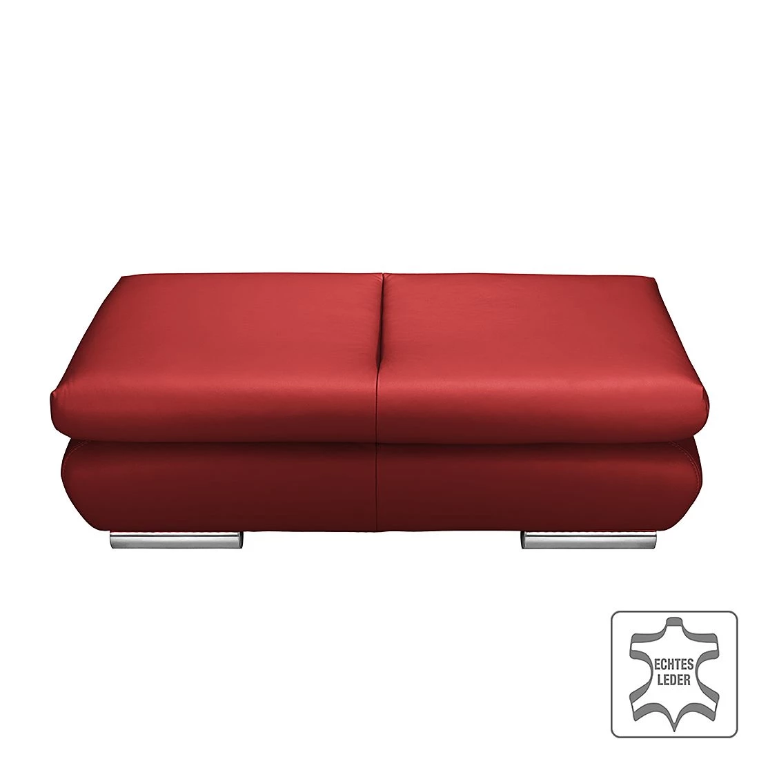 Fredriks Repose-pieds Masca - Cuir véritable rouge carmin 3 Fredriks Repose-pieds Masca - Cuir véritable rouge carmin