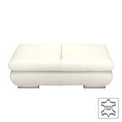 Fredriks Repose-pieds Masca - Cuir véritable blanc