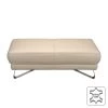 Loftscape Repose-pieds Silvano - Cuir véritable - Beige