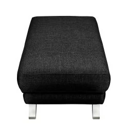 Loftscape Repose-pieds Silvano - Tissu - Noir -Meubles de salon Soldes hocker silvano webstoff schwarz 454345