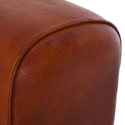 Ars manufacti Tabouret Turnbock (carré) - Cuir véritable -Meubles de salon Soldes hocker turnbock eckig echtleder 387358