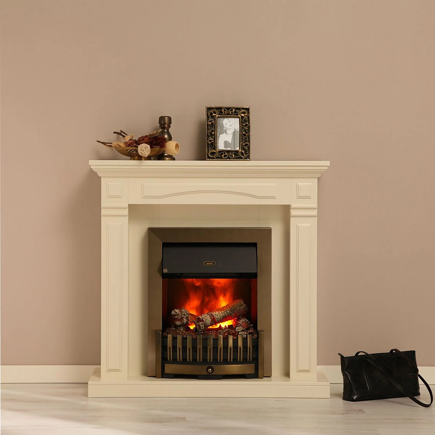 Montreux Cheminée électrique Houston - Blanc crème 6 Montreux Cheminée électrique Houston - Blanc crème – Image 4