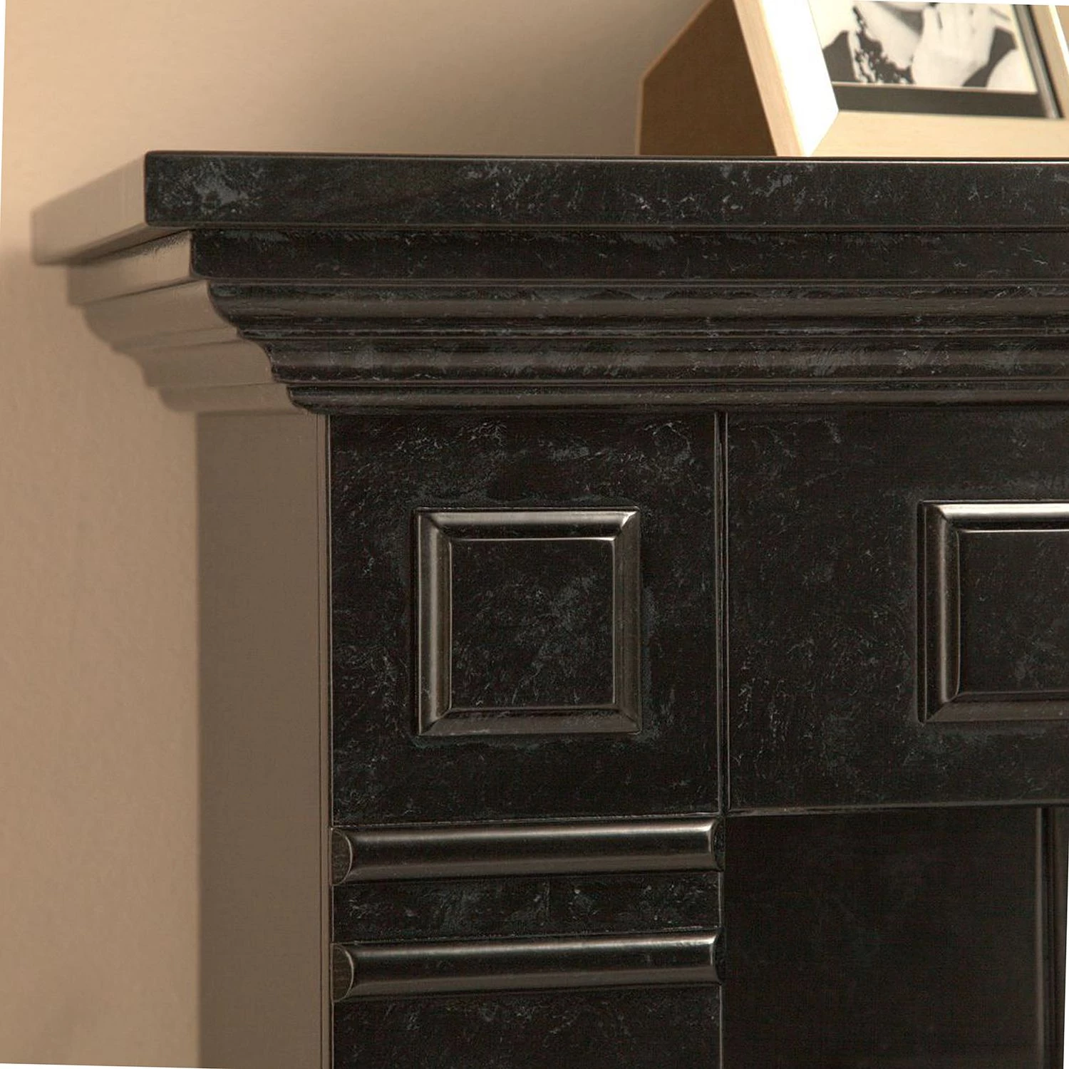 Montreux Cheminée électrique Houston - Noir / gris marbré 12 Montreux Cheminée électrique Houston - Noir / gris marbré – Image 10