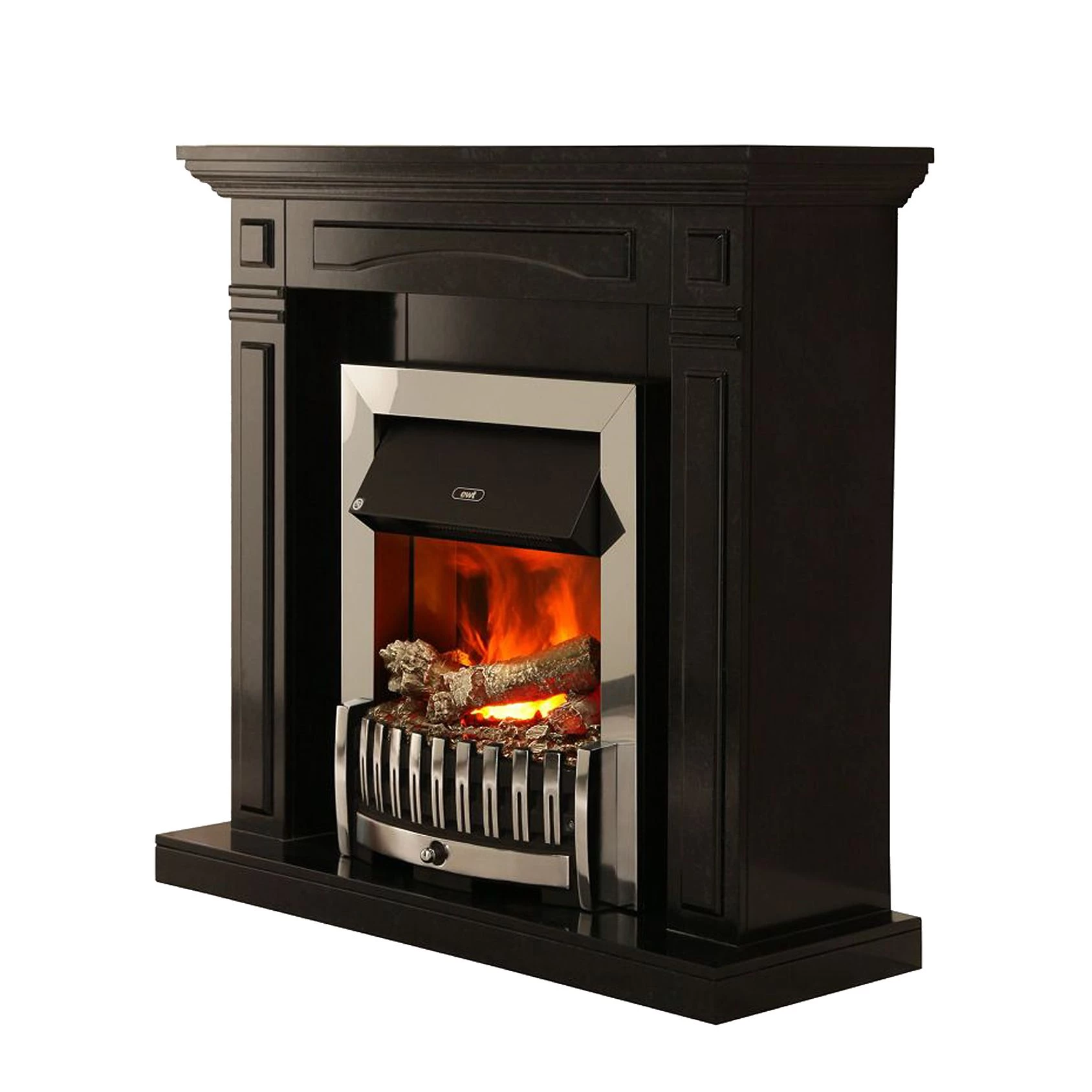 Montreux Cheminée électrique Houston - Noir / gris marbré 3 Montreux Cheminée électrique Houston - Noir / gris marbré