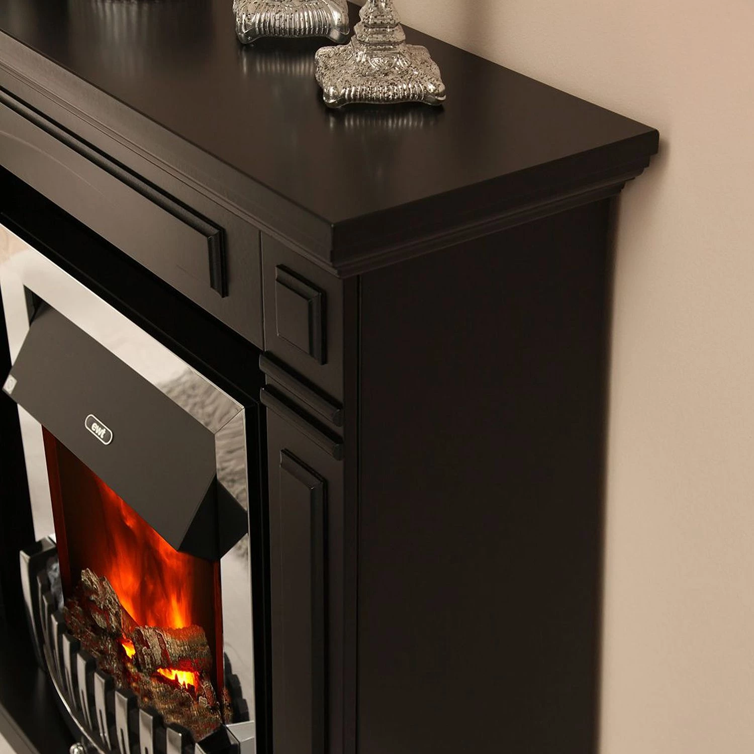 Montreux Cheminée électrique Houston - Noir satiné 7 Montreux Cheminée électrique Houston - Noir satiné – Image 5