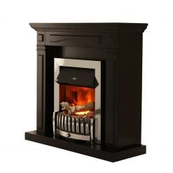 Montreux Cheminée électrique Houston - Noir satiné