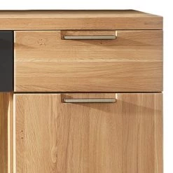 Naturoo Ensemble de meubles Macoun (4 éléments) - Avec éclairage - Partiellement en chêne sauvage massif -Meubles de salon Soldes innostyle wohnen 10 01 17 4491220