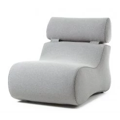 Fredriks Fauteuil Coppull Tissu - Gris clair