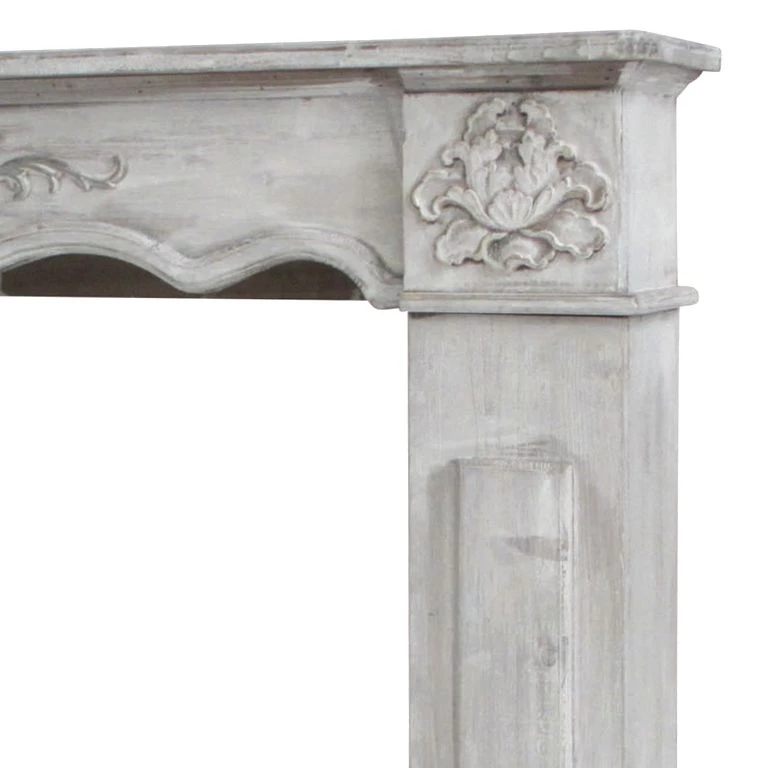 Maison Belfort Cadre de cheminée Ramsdell - Partiellement en paulownia massif 3 Maison Belfort Cadre de cheminée Ramsdell - Partiellement en paulownia massif – Image 2