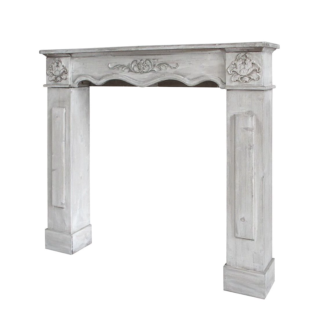 Maison Belfort Cadre de cheminée Ramsdell - Partiellement en paulownia massif 2 Maison Belfort Cadre de cheminée Ramsdell - Partiellement en paulownia massif