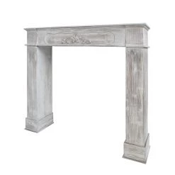 Maison Belfort Cadre de cheminée Wilton I - Paulownia partiellement massif