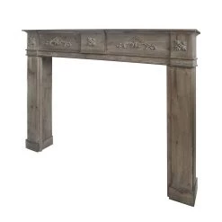 Maison Belfort Cadre de cheminée Wilton II - Paulownia partiellement massif