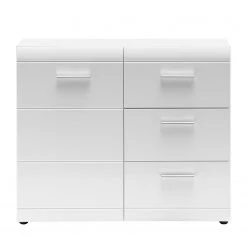 Germania Commode Adana - Blanc brillant -Meubles de salon Soldes kommode adana hochglanz weiss 5151924