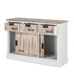 Maison Belfort Commode Beach House N0.01 - 3 tiroirs / 2 portes coulissantes - Style industriel 10 Maison Belfort Commode Beach House N0.01 - 3 tiroirs / 2 portes coulissantes - Style industriel -Meubles de salon Soldes kommode factory n0 01 mit 3 schubladen 2 schiebetueren industrial style 1397067