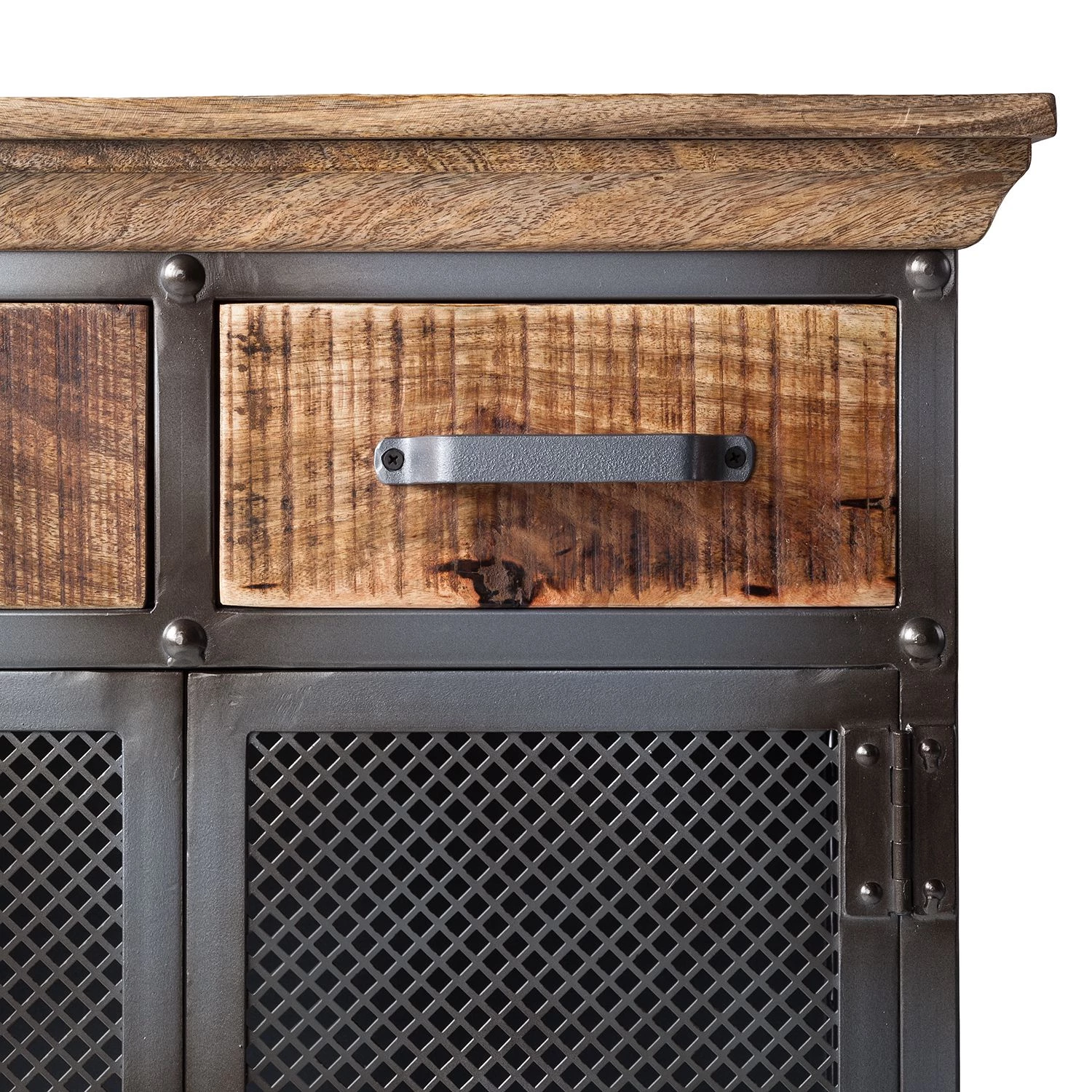 Ars manufacti Buffet Hunter II - Métal / Manguier massif- Manguier / Gris bleu 9 Ars manufacti Buffet Hunter II - Métal / Manguier massif- Manguier / Gris bleu – Image 7