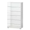 Fredriks Commode Larado III - Blanc brillant / Blanc -Meubles de salon Soldes kommode larado iii hochglanz weiss weiss 3093881