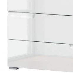 Fredriks Commode Larado III - Blanc brillant / Blanc -Meubles de salon Soldes kommode larado iii hochglanz weiss weiss 3093889