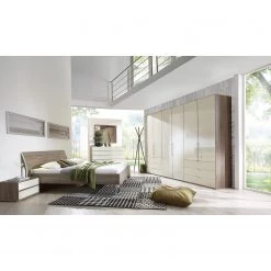 Wiemann Buffet Loft - Verre Magnolia / Imitation chêne truffier -Meubles de salon Soldes kommode loft 5041472