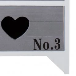 Maison Belfort Buffet Malanda - Hauteur : 60 cm -Meubles de salon Soldes kommode malanda paulownia massiv grau 4347452