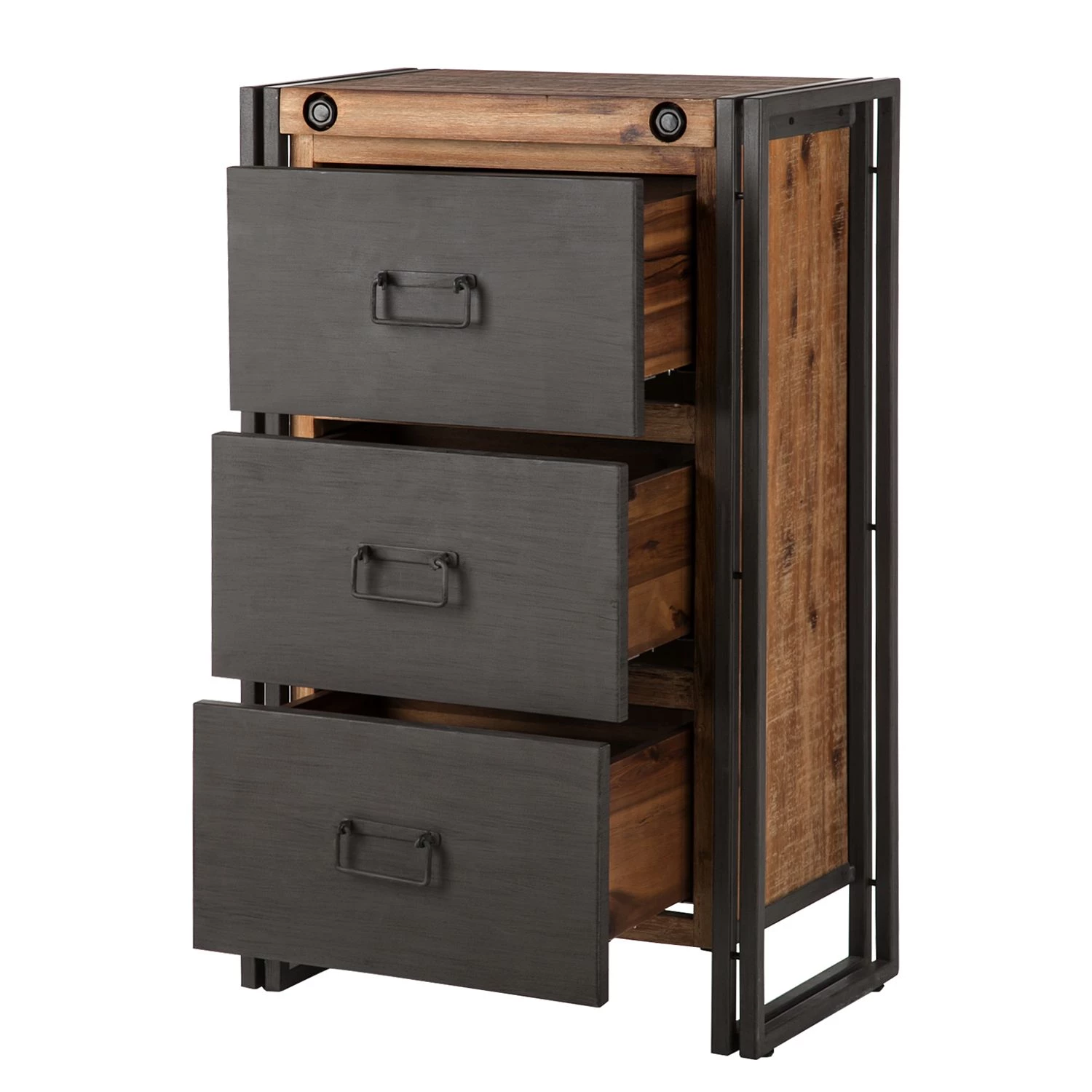 Ars manufacti Commode Manchester - Acacia massif / Métal 6 Ars manufacti Commode Manchester - Acacia massif / Métal – Image 4