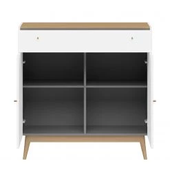 Germania Commode Monteo I - Blanc / Chêne -Meubles de salon Soldes kommode monteo weiss eiche 4943336