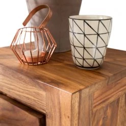 Ars Natura Commode Ohio I - Sheesham massif ciré -Meubles de salon Soldes kommode ohio i seesham massiv gewachst 3458301