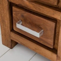 Ars Natura Commode Ohio I - Sheesham massif ciré -Meubles de salon Soldes kommode ohio i seesham massiv gewachst 3458305