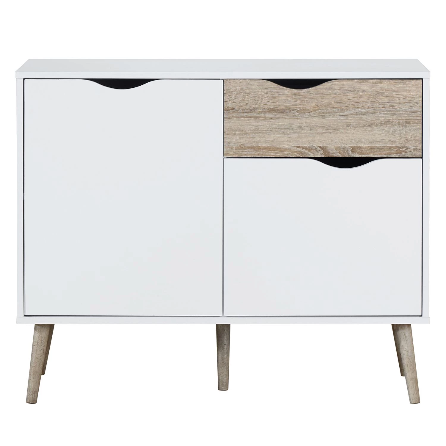 Mørteens Commode Sunndal I - Blanc / Chêne clair 6 Mørteens Commode Sunndal I - Blanc / Chêne clair – Image 4