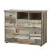 Red Living Buffet Tapara - Marron / Gris -Meubles de salon Soldes kommode tapara braun grau 4390268