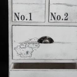 Maison Belfort Commode Nadi I - Partiellement en paulownia massif - Blanc cassé - 86 cm -Meubles de salon Soldes kommode weiss antik 4727996