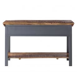 Ars manufacti Console Hunter - Manguier massif / Métal - Manguier / Gris bleu -Meubles de salon Soldes konsolentisch hunter mango massiv metall mango blaugrau 4414580