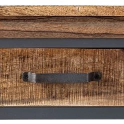 Ars manufacti Console Hunter - Manguier massif / Métal - Manguier / Gris bleu -Meubles de salon Soldes konsolentisch hunter mango massiv metall mango blaugrau 4414584