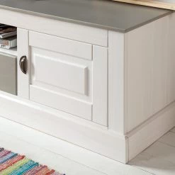 Maison Belfort Meuble TV Neely - Blanc / Gris -Meubles de salon Soldes loft24 toby 11 03 2016 4035772