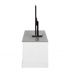 Maison Belfort Meuble TV Neely - Blanc / Gris -Meubles de salon Soldes loft24 toby 11 03 2016 4036340