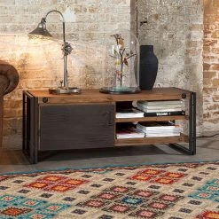 Ars manufacti Buffet Manchester I - Acacia massif / Métal -Meubles de salon Soldes lowboard manchester i akazie massiv metall 4872844