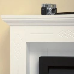 Montreux Cheminée électrique Missouri - Blanc brillant -Meubles de salon Soldes missouri elektrokamin brilliantweiss 4169116