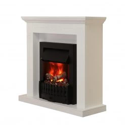 Montreux Cheminée électrique Missouri - Blanc brillant