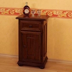 Montreux Meuble téléphone Palermo - 1 porte et 1 tiroir -Meubles de salon Soldes montreux palermo telefon kommode mit 1 tuere und 1 schublade m al wbr 0099a 1