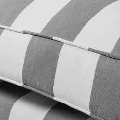 Maison Belfort Fauteuil Colmar - Gris - Sans repose-pieds 14 Maison Belfort Fauteuil Colmar - Gris - Sans repose-pieds -Meubles de salon Soldes ohrensessel colmar mit hocker webstoff grau gestreift 308059