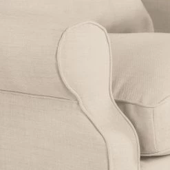 Maison Belfort Fauteuil à oreilles Sofia - Tissu beige -Meubles de salon Soldes ohrensessel colmar xl webstoff beige 4830224